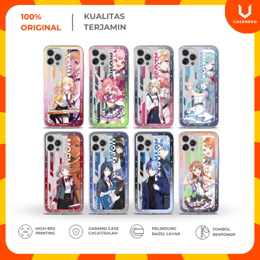 Project Sekai Phone Case Tenma Saki Momoi Airi Azusawa Kohane Hinomori Shizuku Mochuzuki Honami Hosh