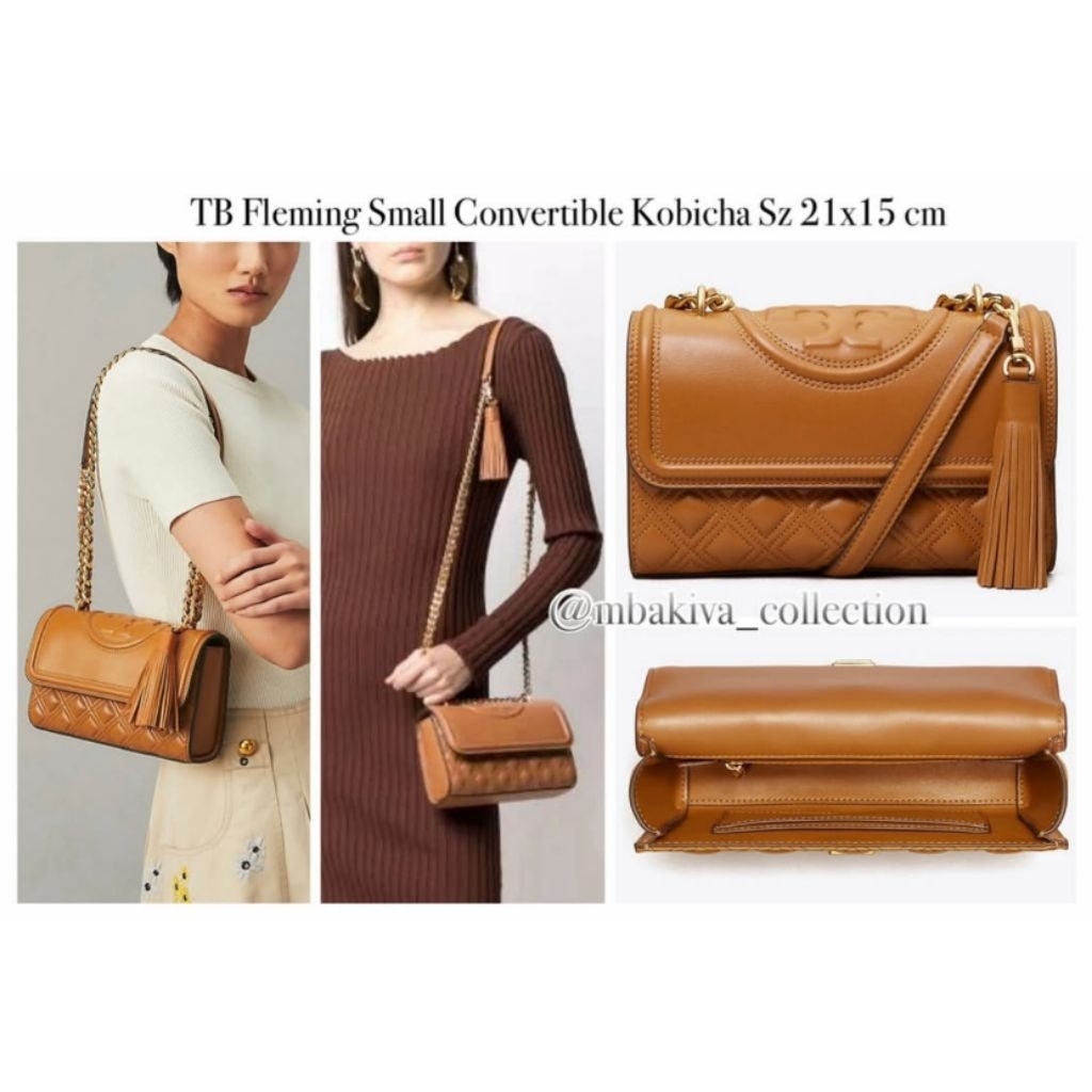 TB Fleming Small Convertible Kobicha