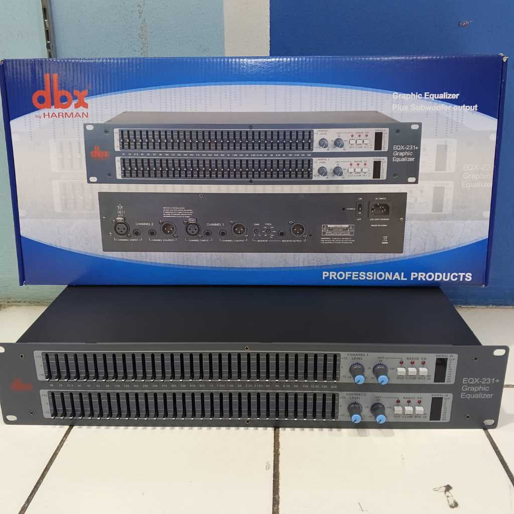DBX Equalizer EQX 231 + Subwoofer / DBX EQX 231+/ DBX Subwoofer