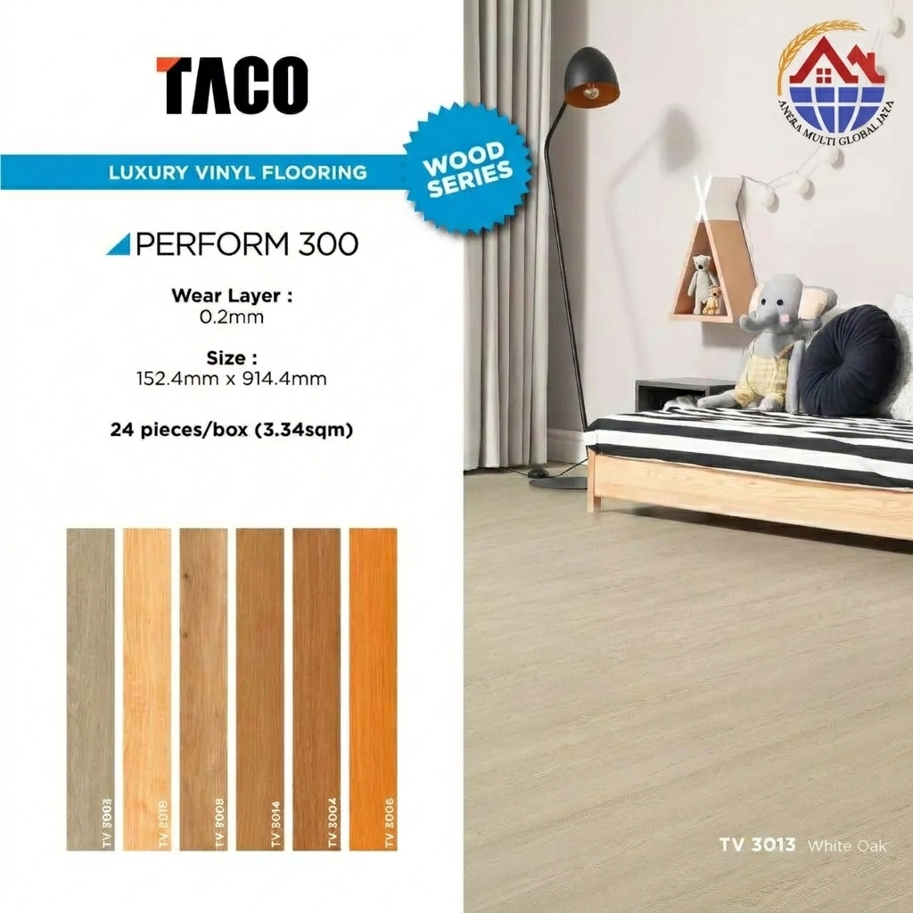 TACO Lantai Vinyl Perform 300 - Vinyl TACO Tebal 3mm