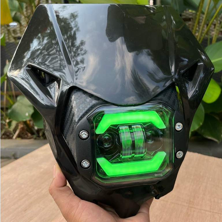 1 SET LAMPU DEPAN LED PLUS BATOK CRF 150 2018