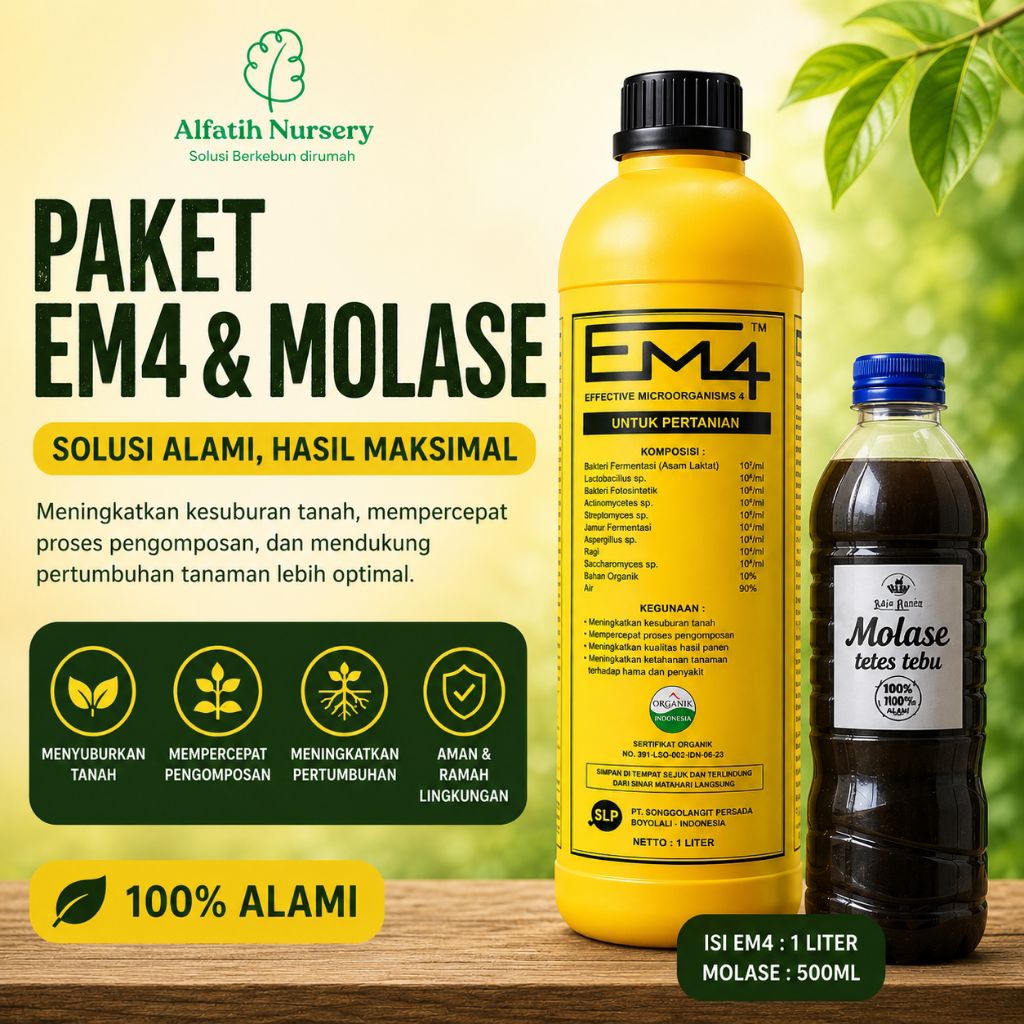 Paket EM4 dan Molase EM4 Kemasan Pabrik