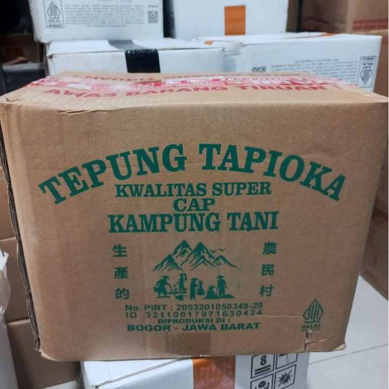 Tepung Tapioka Kwalitas Super 1DUS 10KG Cap kampung Tani Termurah GO GRAB ONLY