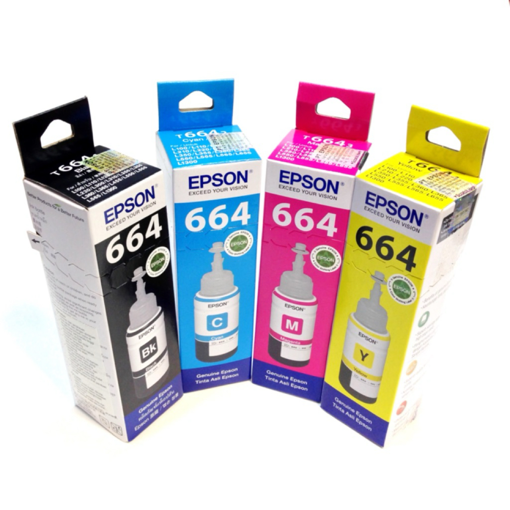 Tinta Epson 664 | Compatible untuk epson l100 l200 l300