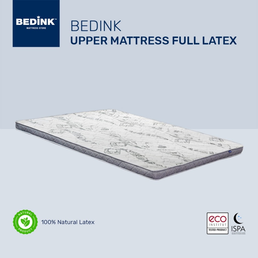 BEDINK Upper Mattress Full Latex 6CM / Topper Kasur Padat / Kasur Tambahan Anti Pegal