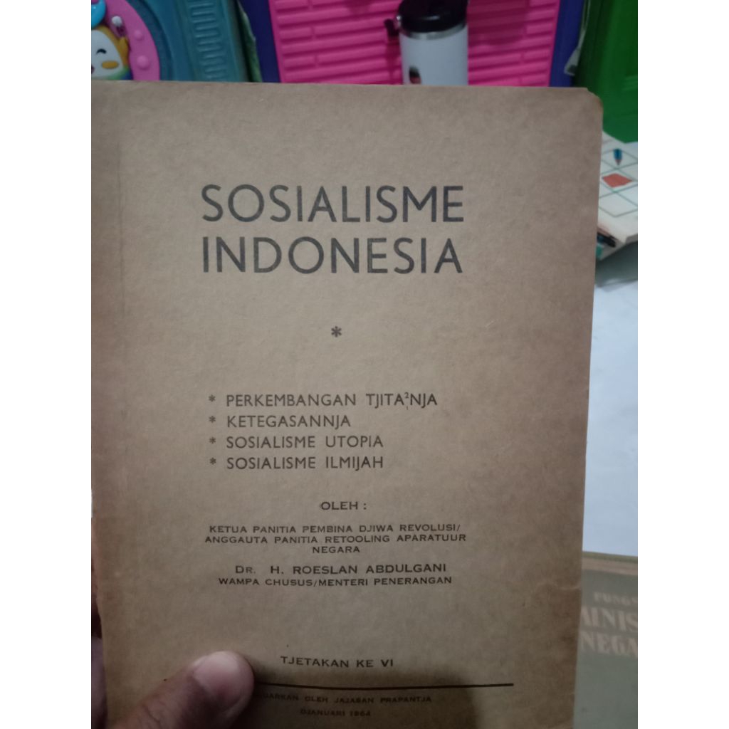 sosialisme Indonesia Dr Roeslan Abdulgani