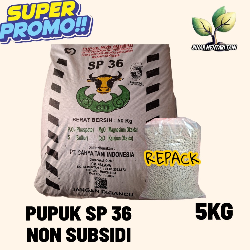Pupuk Ts Sp-36 Phospate Non Subsidi Repack 5Kg