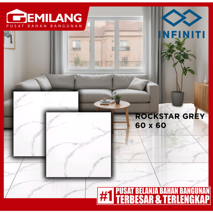 INFINITY GRANIT ROCKSTAR GREY 60 x 60