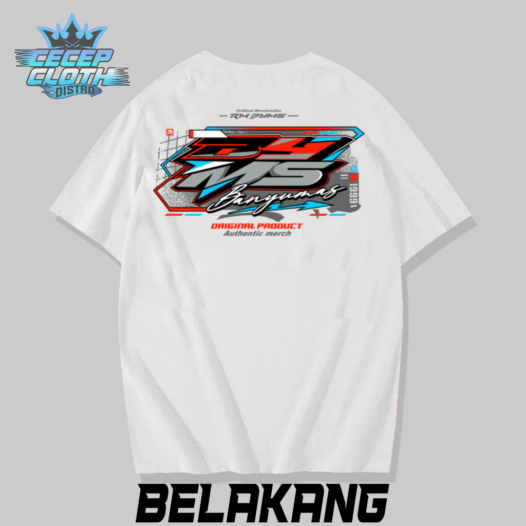 Kaos Rm Banyumas V2 / Baju Pria Wanita T-Shrit Cotton combed 24s