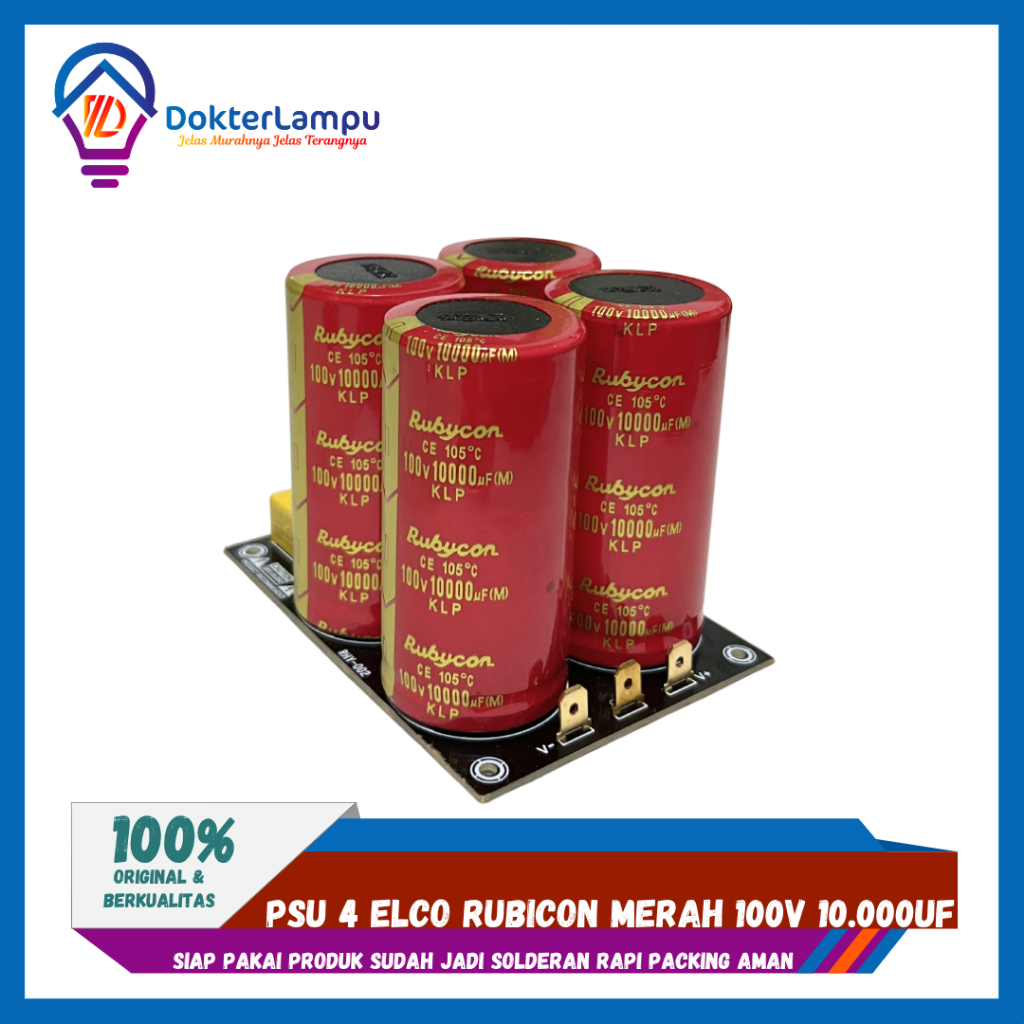 psu 4 elco rubycon 100v 10000uf rubycon
