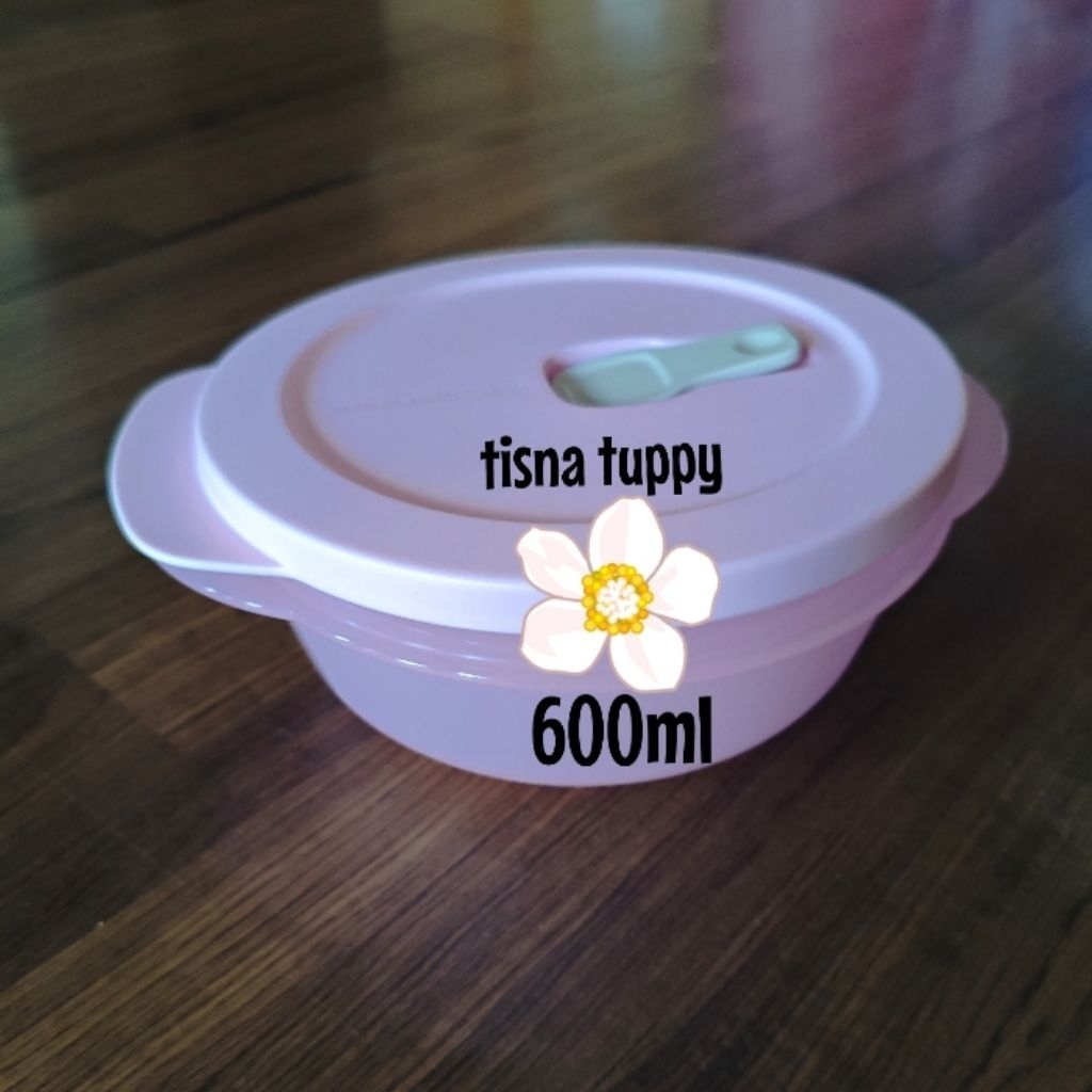 crystalwave bowl tupperware 600ml bisa masuk microwave