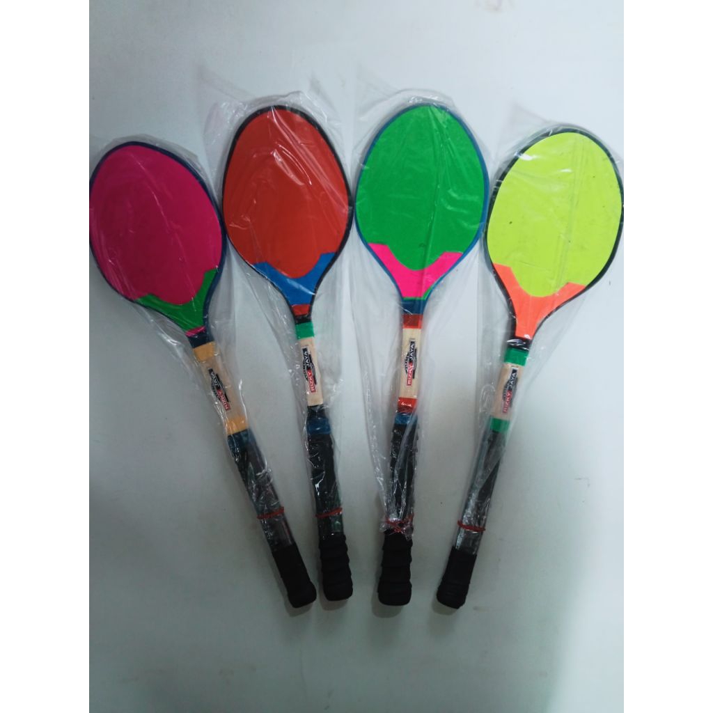 Raket Kayu Toktak Warna Berbahan Full Kayu Harga Satuan