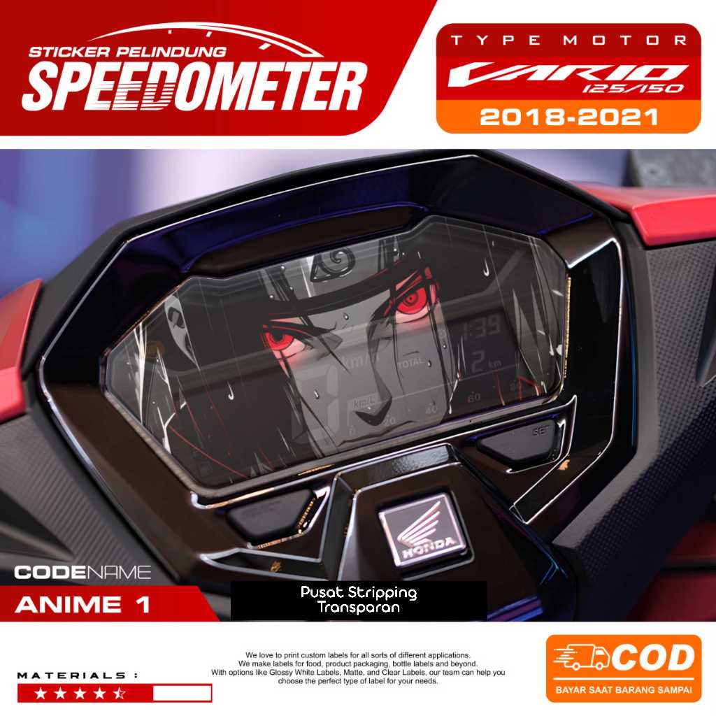 ANTIGORES SPEEDOMETER VARIO ALL NEW 125 150 160 STIKER SPEEDOMETER STICKER MOTOR VARIO