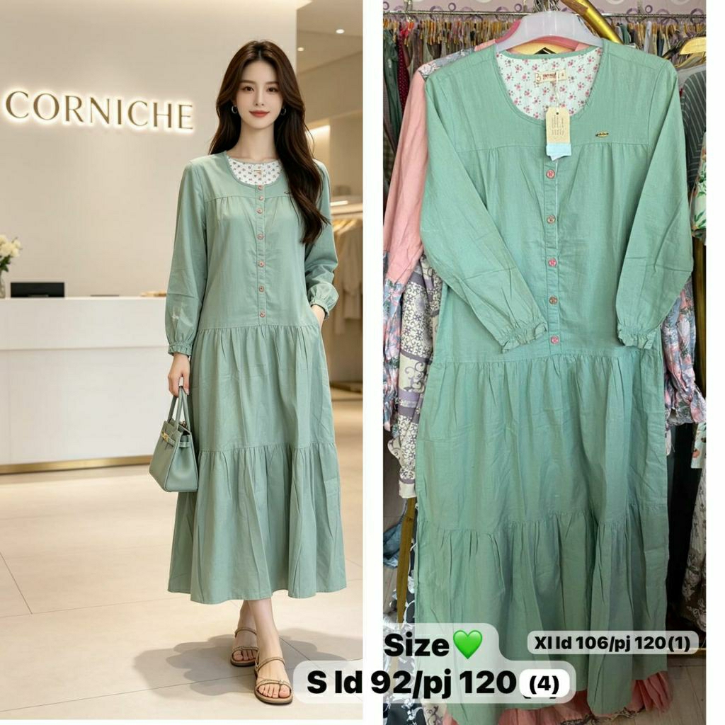 Gamis Corniche original matahari diskon(GESER)