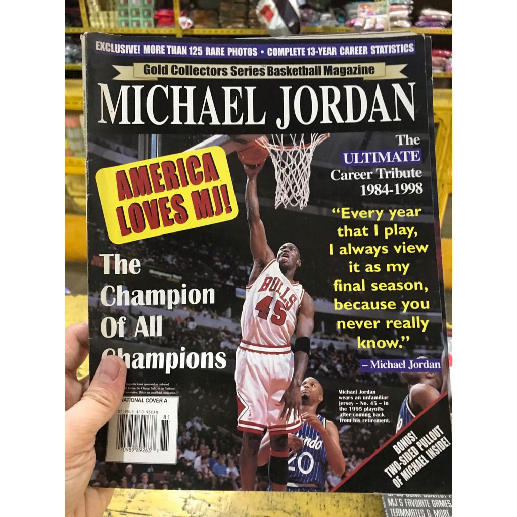 MICHAEL JORDAN GOLD COLLECTORS BUKU IMPORT LANGKA BASKETBALL BOOK