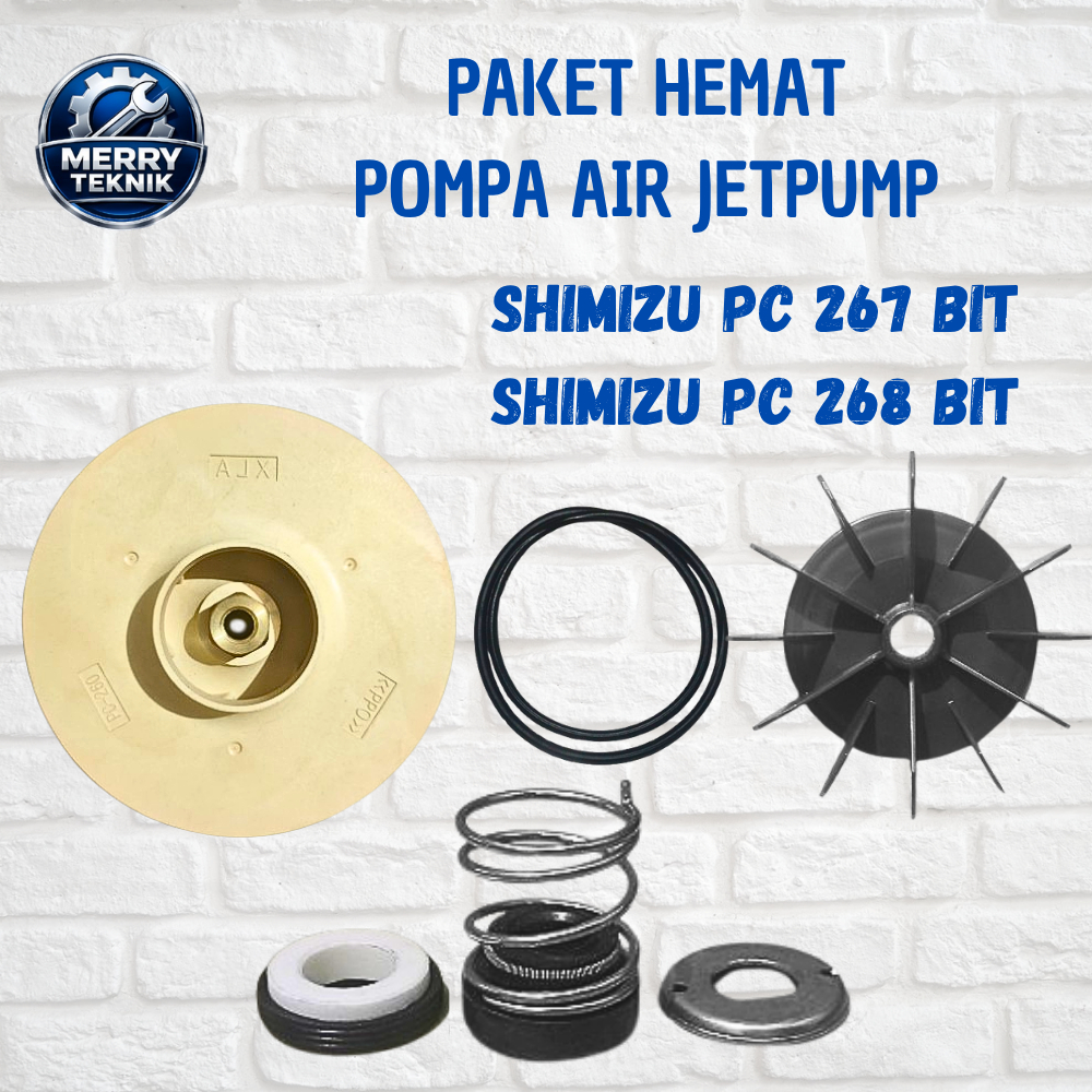 Paket Hemat Sparepart Pompa Air Shimizu PC 267/268 BIT