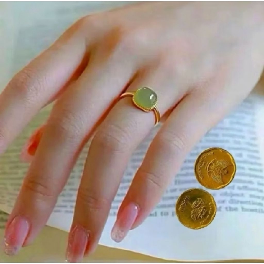 Cincin Wanita Dewasa Terbaru Dari Bahan koin 91 Anti Karat Tidak Luntur Model Terbaru