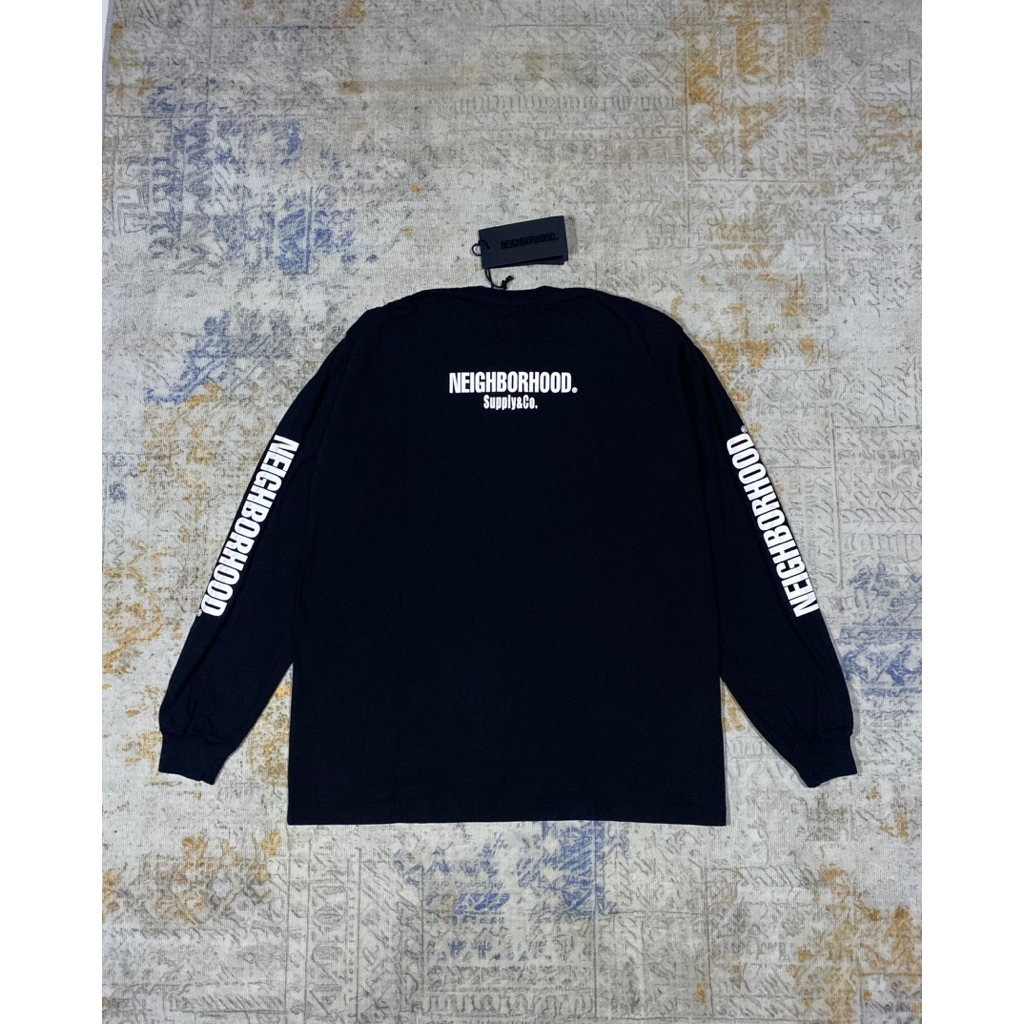 NEIGHBORHOOD NH 1 LONG SLEEVE TSHIRT - BLACK