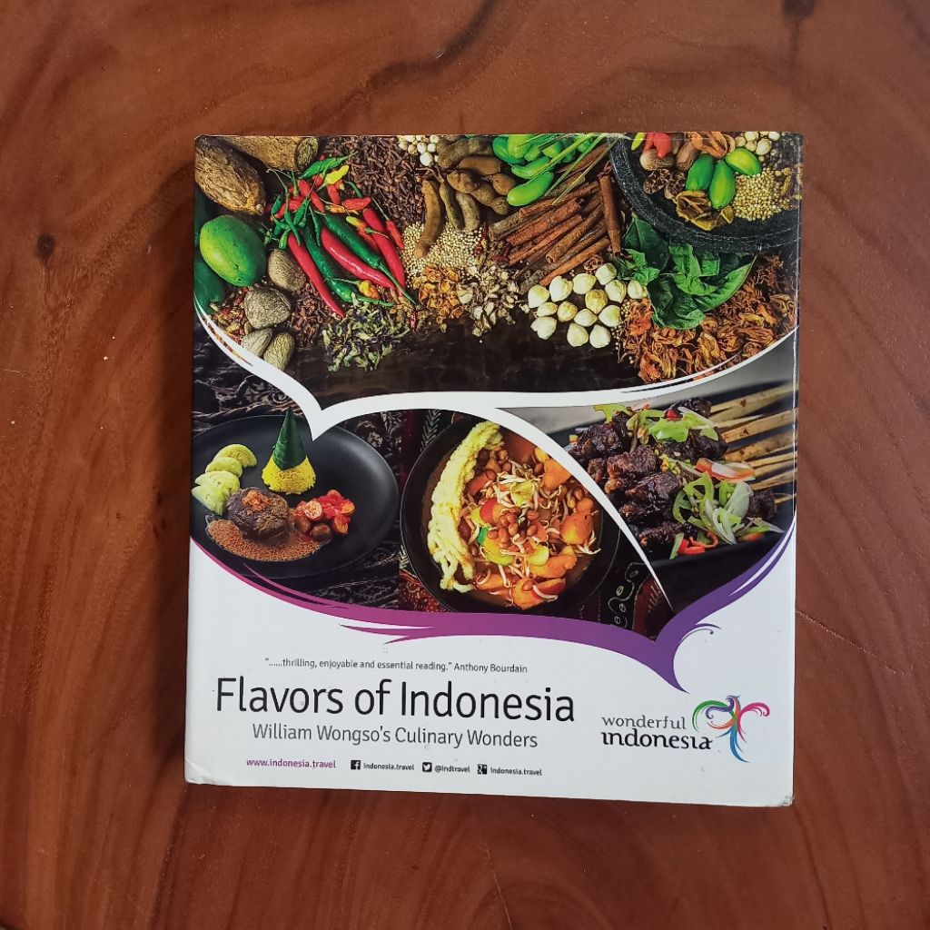 Buku RARE Flavors of Indonesia William Wongso's Culinary Wonders ORIGINAL