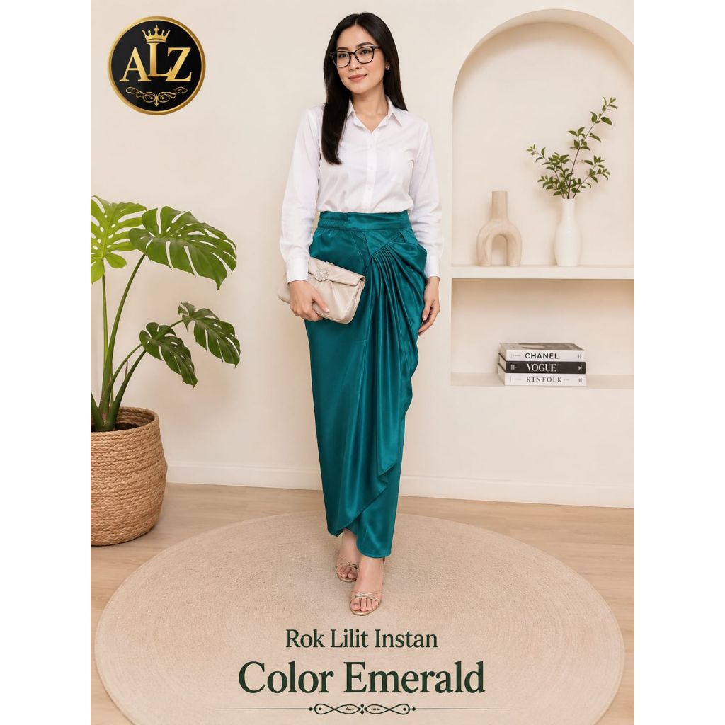 Rok Lilit Instan - Bawahan Tradisional - Rok Instan Jumbo - Rok Lilit Polos
