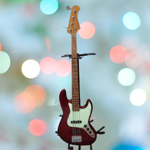 Bass Elektrik SQOE SJB600 Roasted Maple Jazz Bass 4 String Original Premium