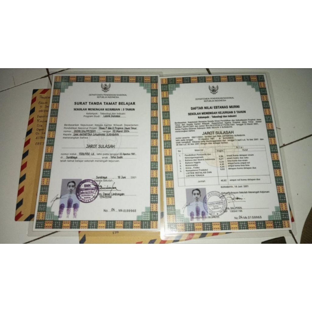 Ijasah Tembak 1 Paket SMK-SMA-Paket C + SKHUUN + Legalisir