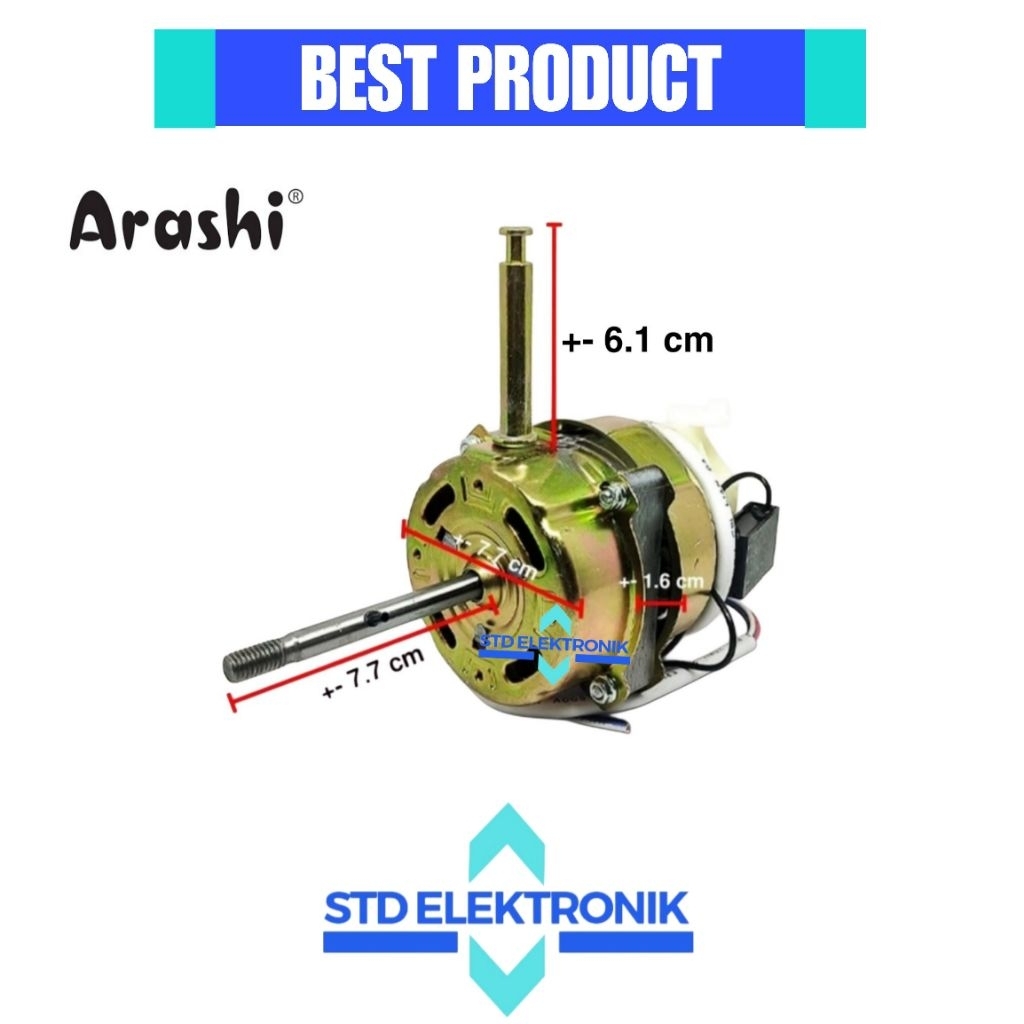 Dinamo kipas angin ARASHI 12 inch, 14 inch, 16 inch - Motor kipas angin ARASHI model kipas berdiri, 