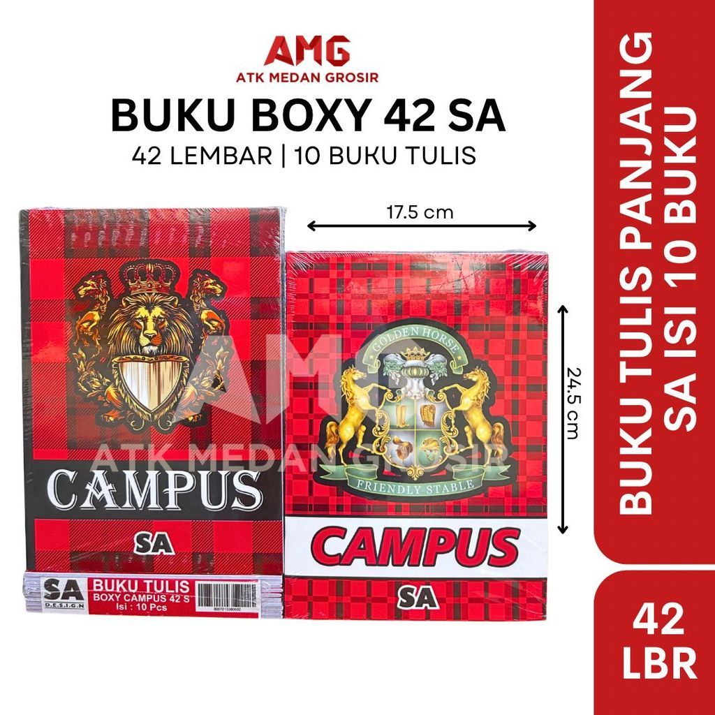 BUKU TULIS PANJANG 42 LEMBAR SA 10 BUKU ATK MEDAN GROSIR