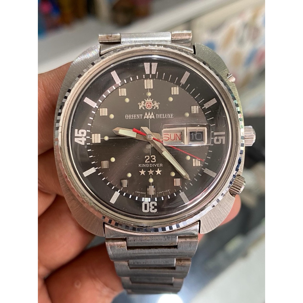 jam tangan original ORIENT Three Aces Deluxe King Diver