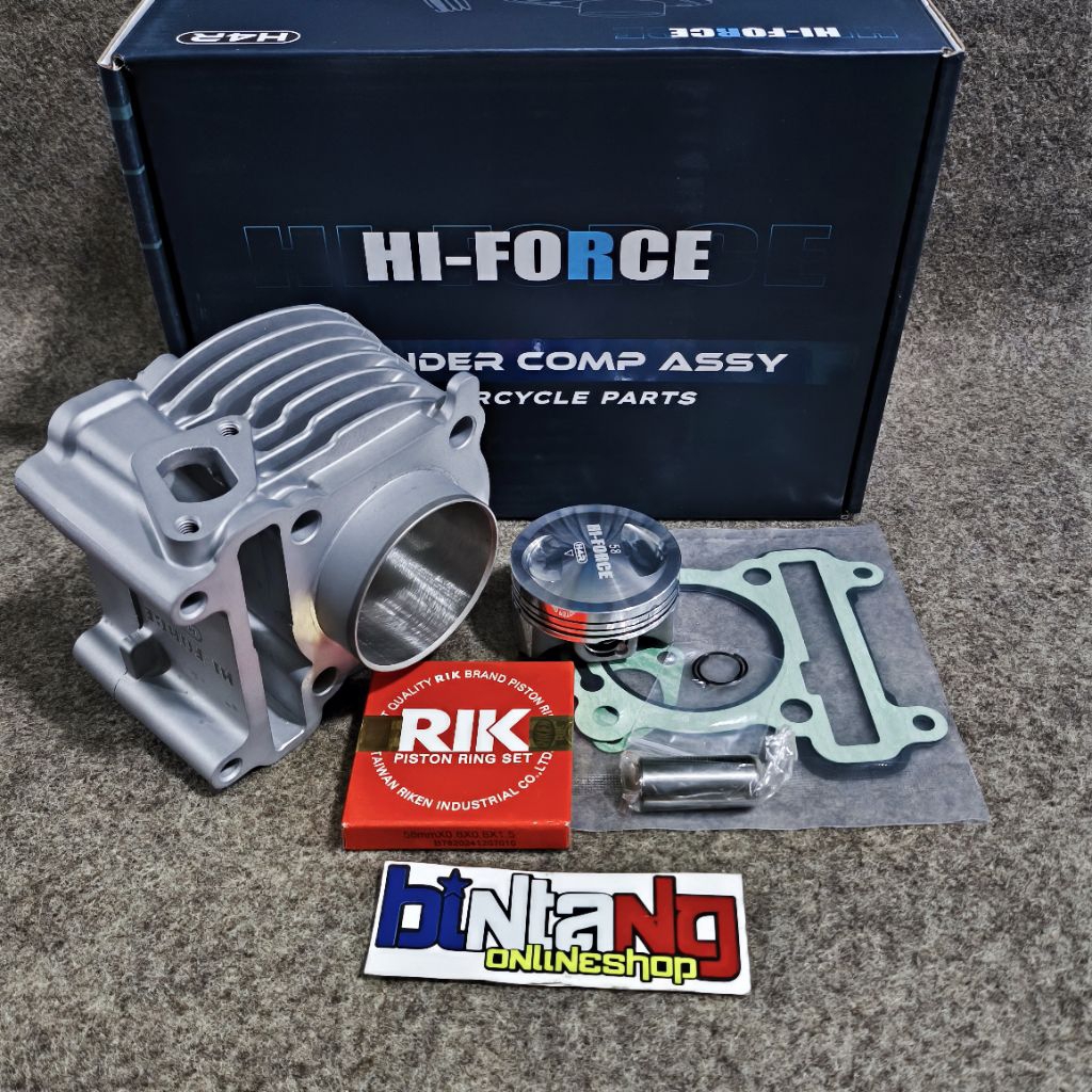 H4R HI-FORCE BLOK SEHER BORE UP CERAMIC UK 58MM PEN 15 PISTON FJN MIO NOUVO FINO CARBU MIO SMILE MIO