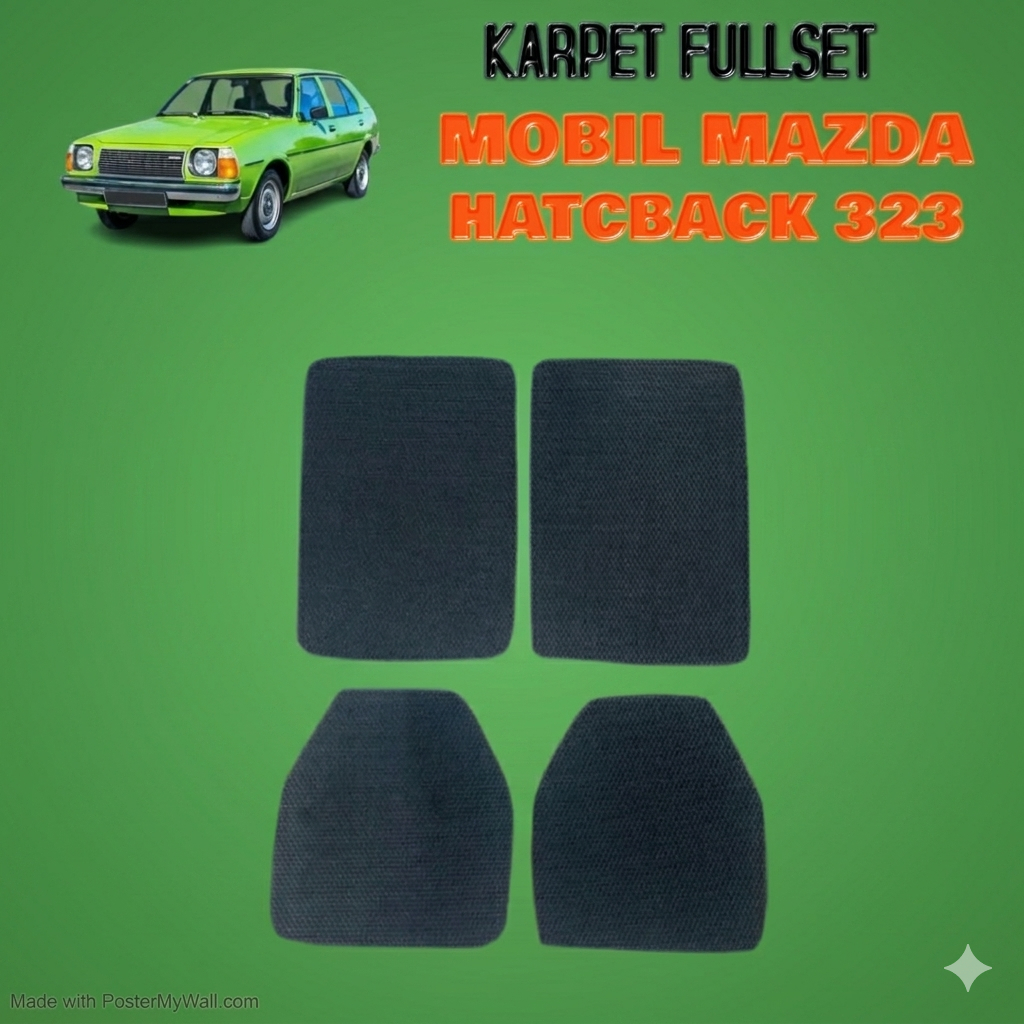 karpet mobil mazda hatchback 323