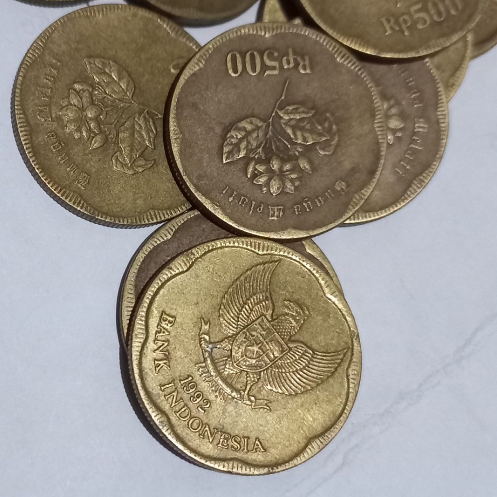uang koin lama 500 tahun 1992