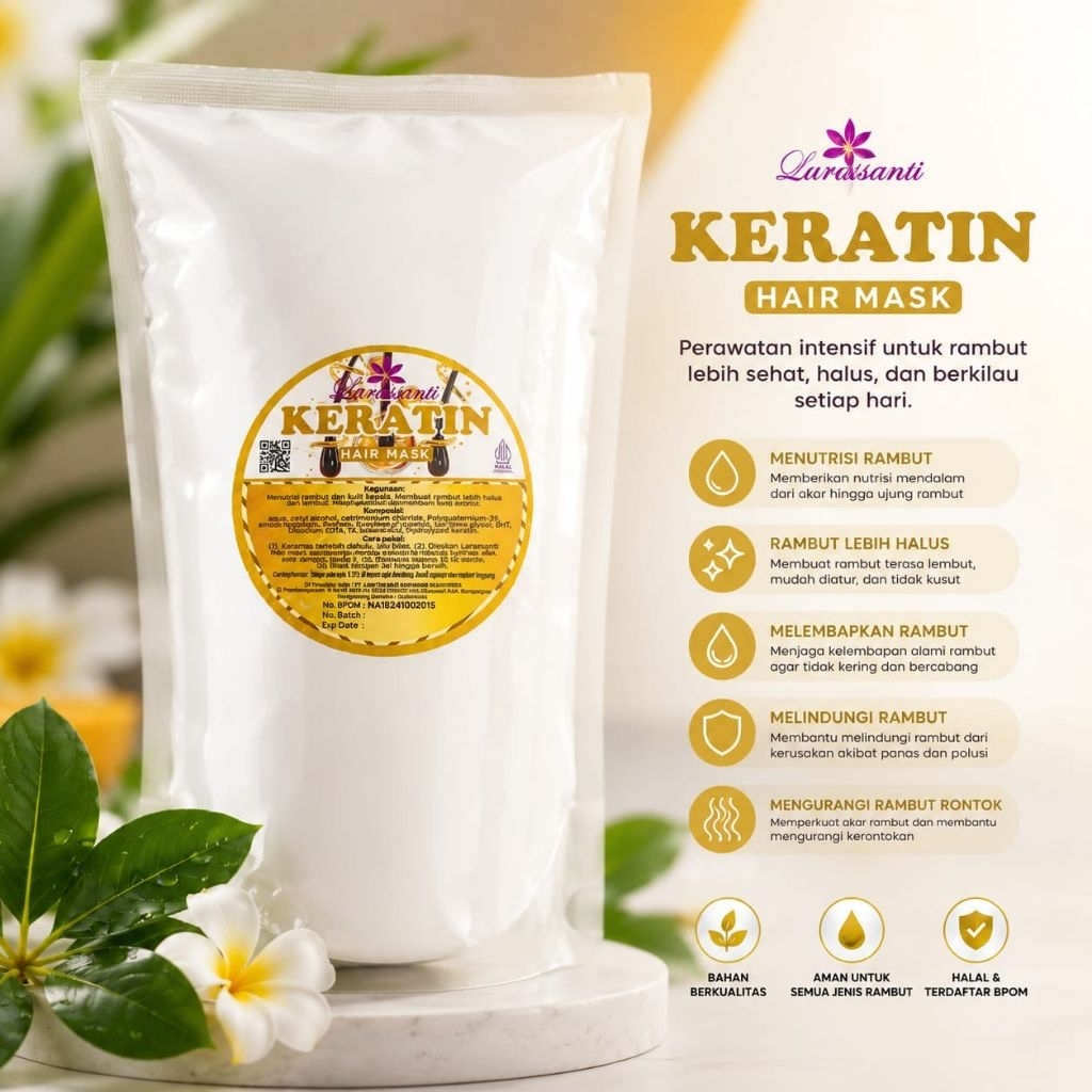 CREAMBATH PELURUS RAMBUT HAIRMASK KERATIN
