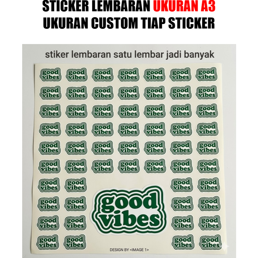 Cetak Stiker lembaran / Cetak Label Kemasan / Cetak Stiker Kemasan