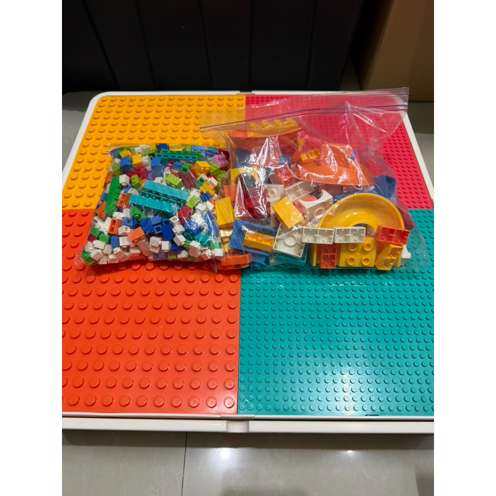 New No Box - Bricks Multifunction Blocks Table