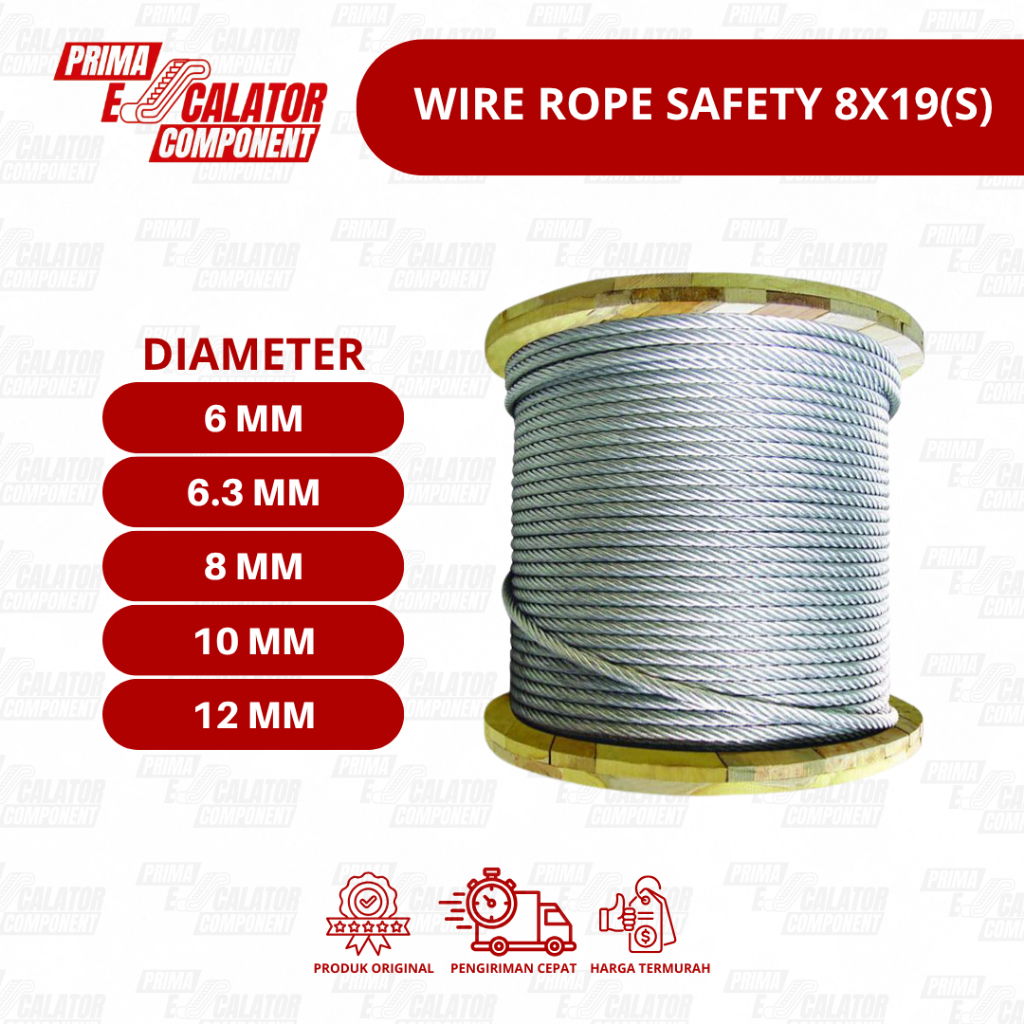 [BACA DESKRIPSI] WIRE ROPE SAFETY/ WIRE ROPE JIANGSU SAFETY