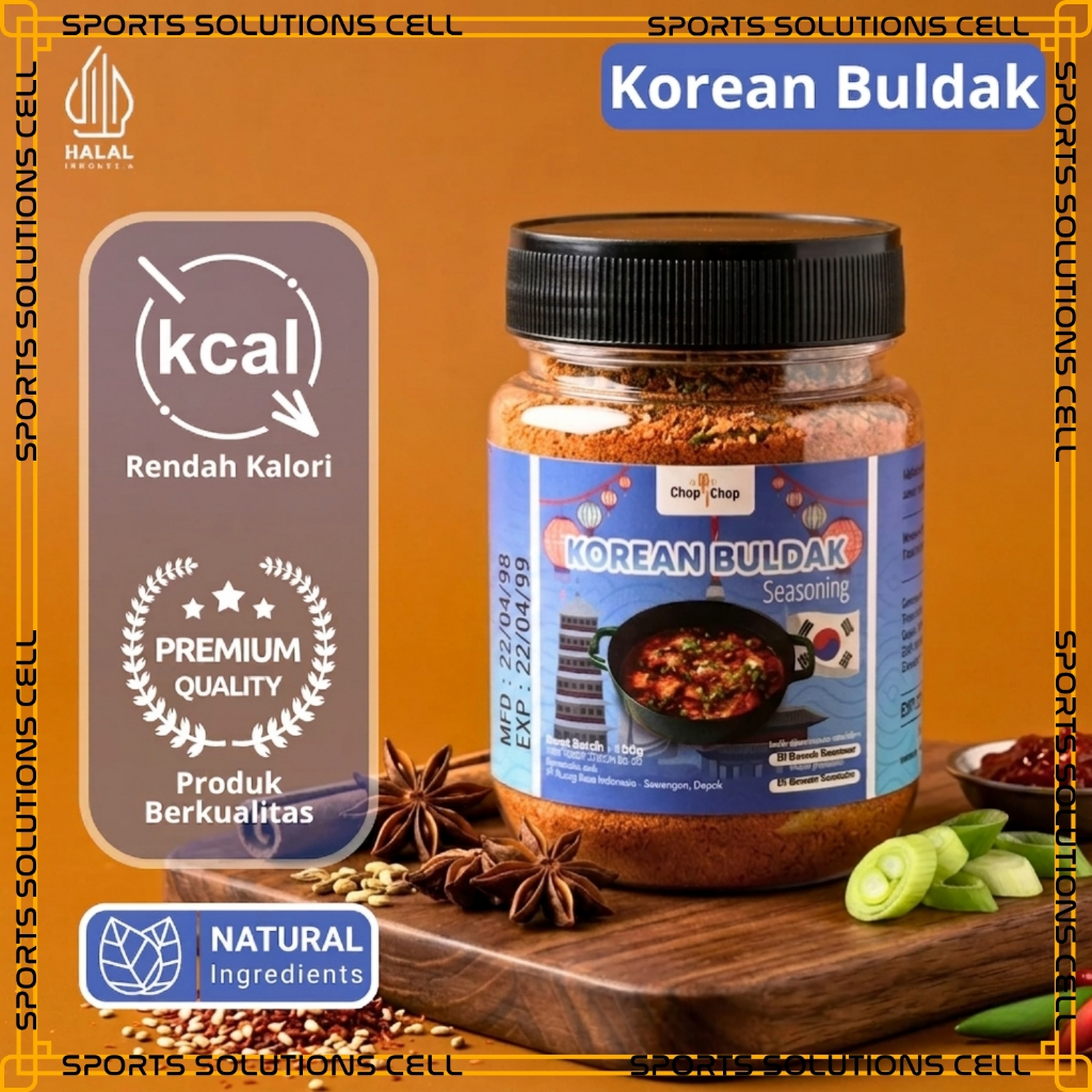 SPORTS SOLUTIONS STORE X CHOP CHOP Buldak Bumbu Marinasi Rendah Kalori ChopChop Korean Buldak Bumbu 