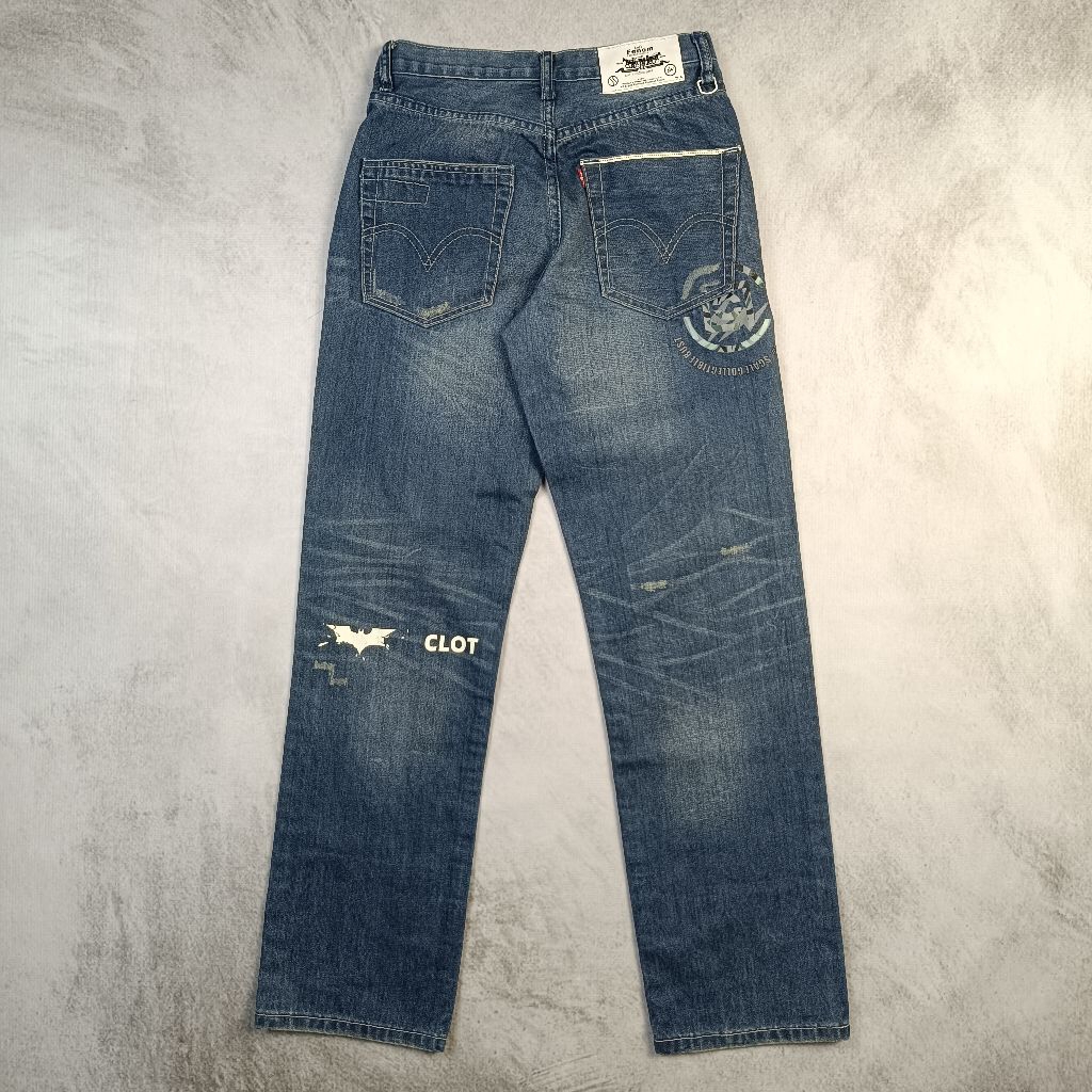 RARE CLOT x Kazuki Kuraishi x Levis THE DARK KNIGHT BATMAN TRIBAL Jeans