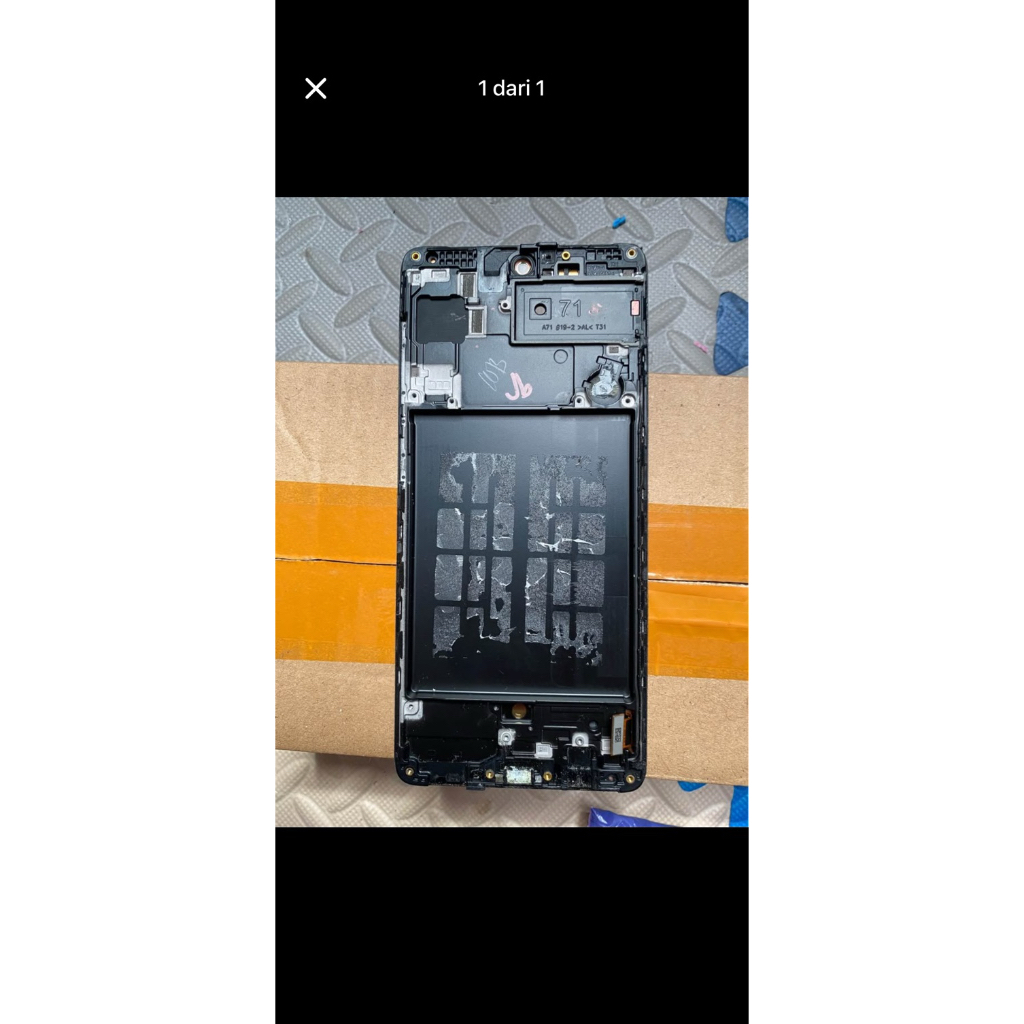 Frame copotan ori Samsung Galaxy A71 LcD RUSAK (SM-A715F)