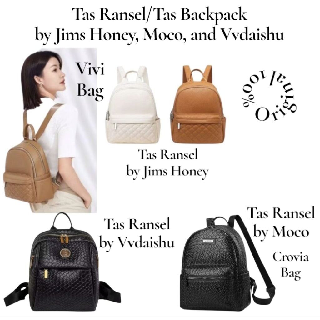VIVI BACKPACK JIMS HONEY | RANSEL JIMS HONEY | RANSEL MOCO | RANSEL VVDAISHU | TAS VIVI JIMS HONEY |