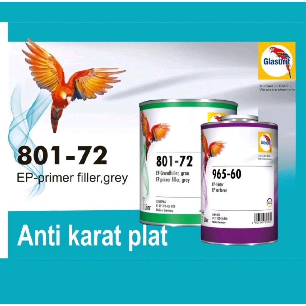 GLASURIT VOC EPOXY PRIMER FILLER GREY (ANTI KARAT DI PLAT)