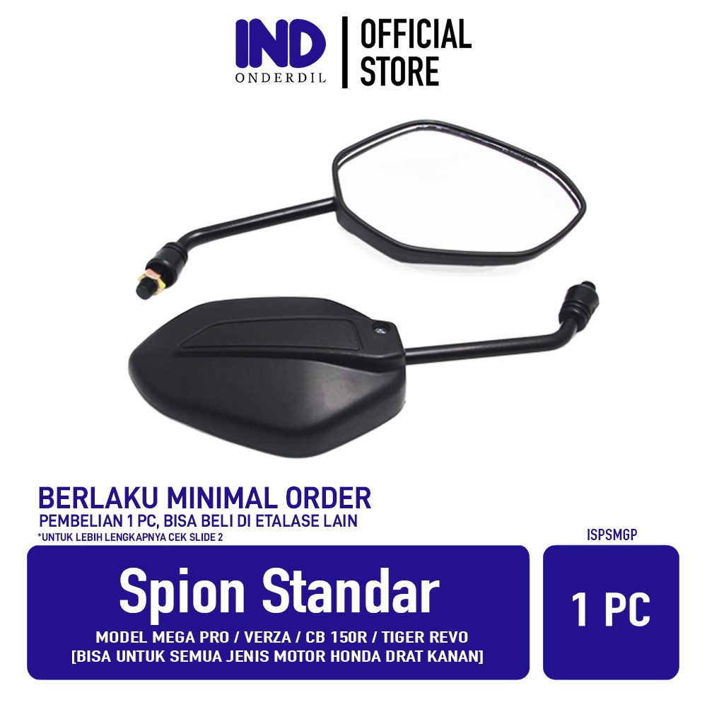 GROSIR IND Onderdil Spion Model Mega Pro Bisa Untuk Semua Motor Honda Drat Kanan Beat & Vario 110 & 