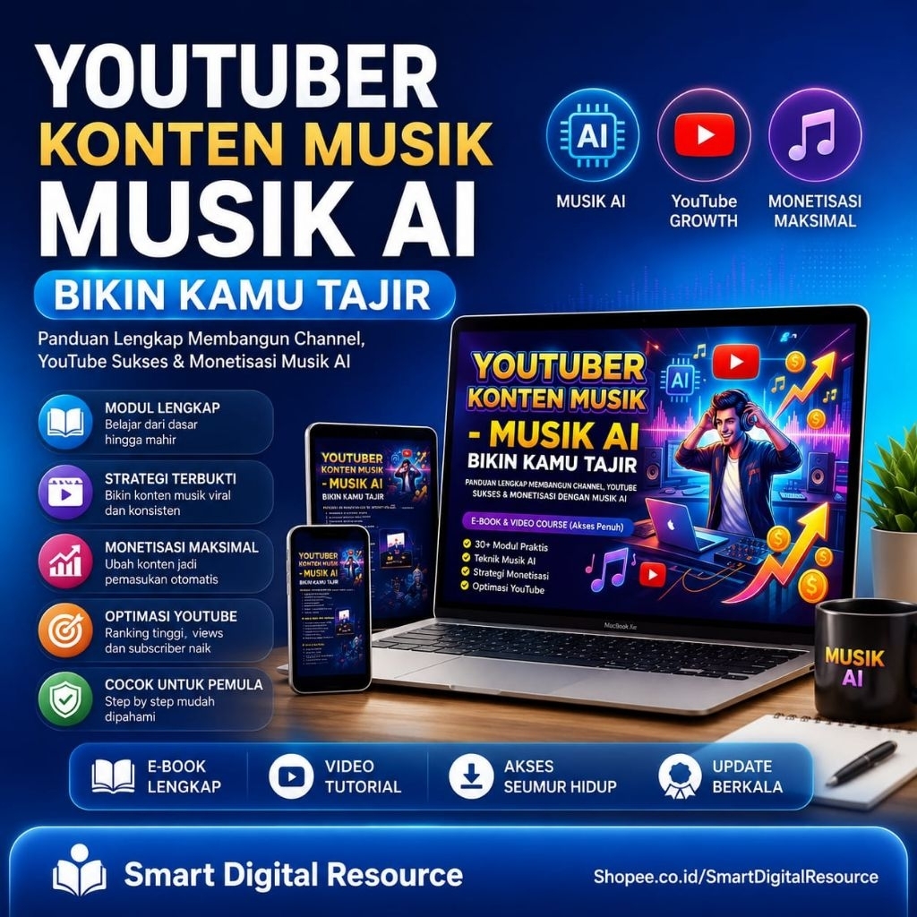 Youtube Musik AI - Youtuber Konten Musik AI yang Bikin Kamu Tajir Mama Digital
