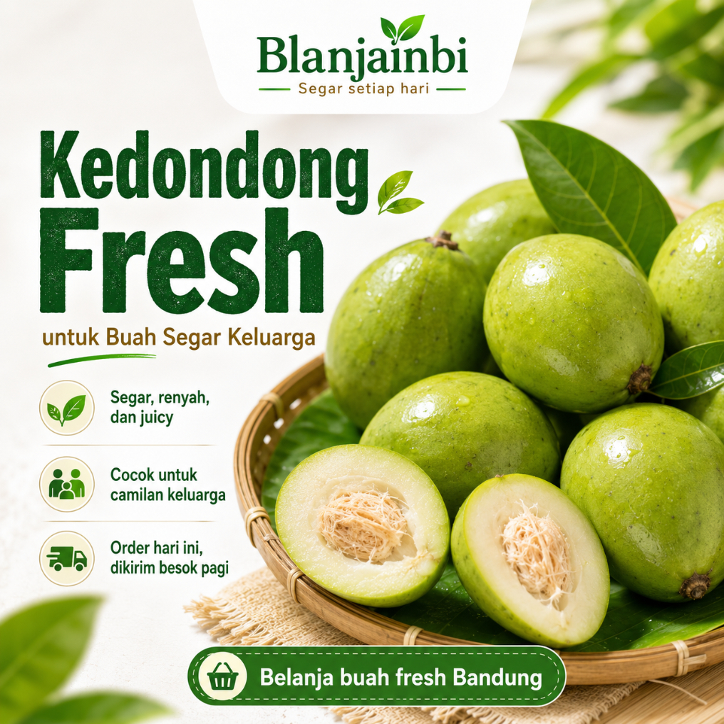 Kedondong Fresh 250gr–1Kg - Buah Rujak Keluarga Bandung