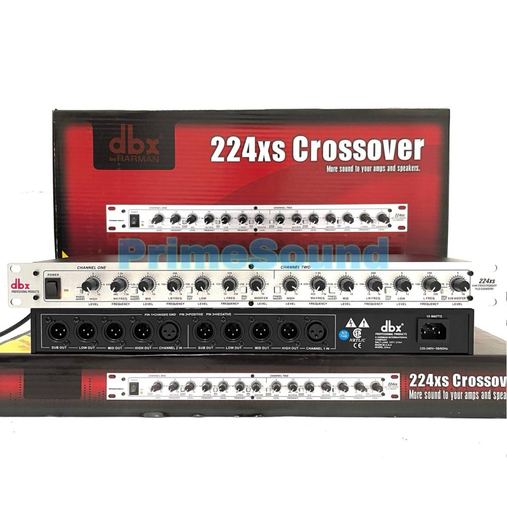 Crossover DBX 224 XS Silver Plus Subwoofer Crossover dbx224Xs perak Dbx 224Xs Bagus ( Bisa COD )