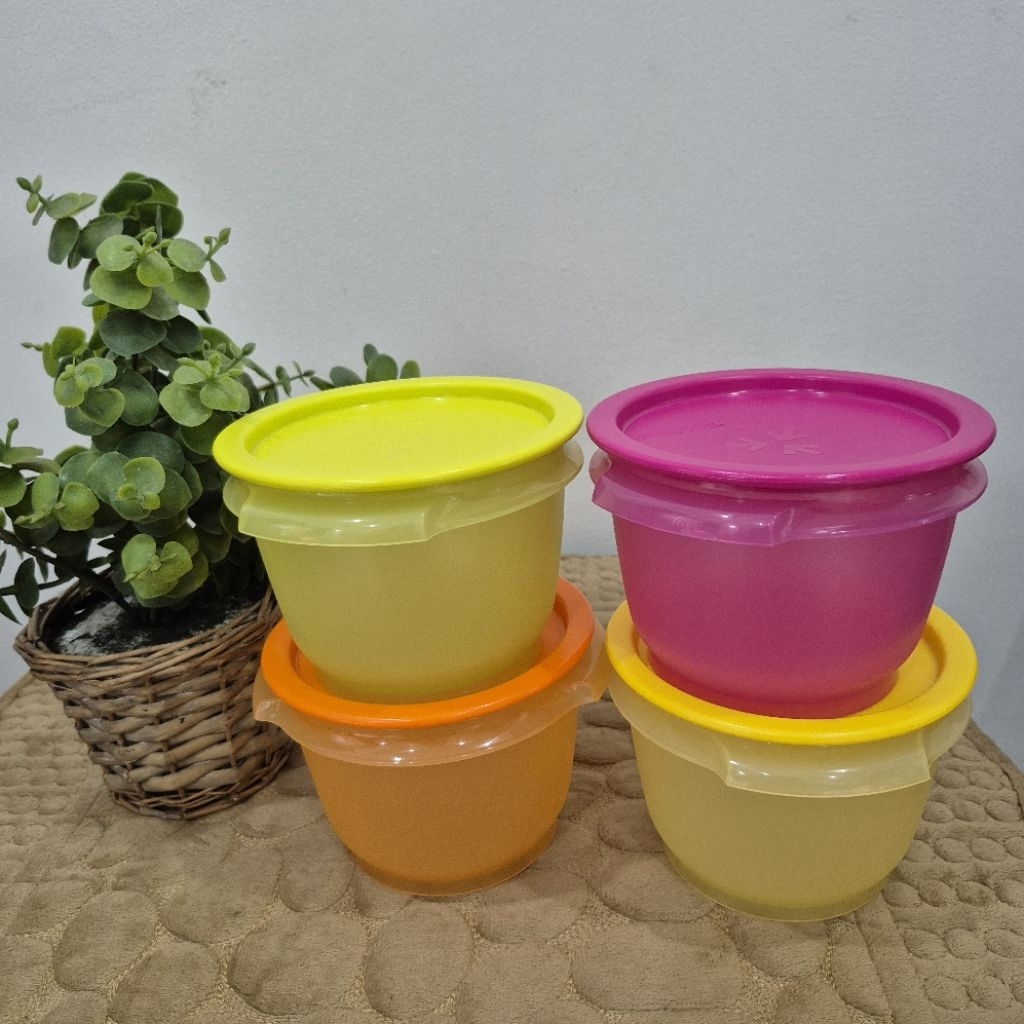 OT bowl Star Bowl Tupperware dan Ungu