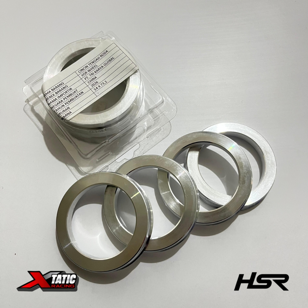 Center Hub Velg Racing Ukuran 54x73,1 Center Ring Mobil Agya, Vios, Sigra, Ayla, Baleno dll