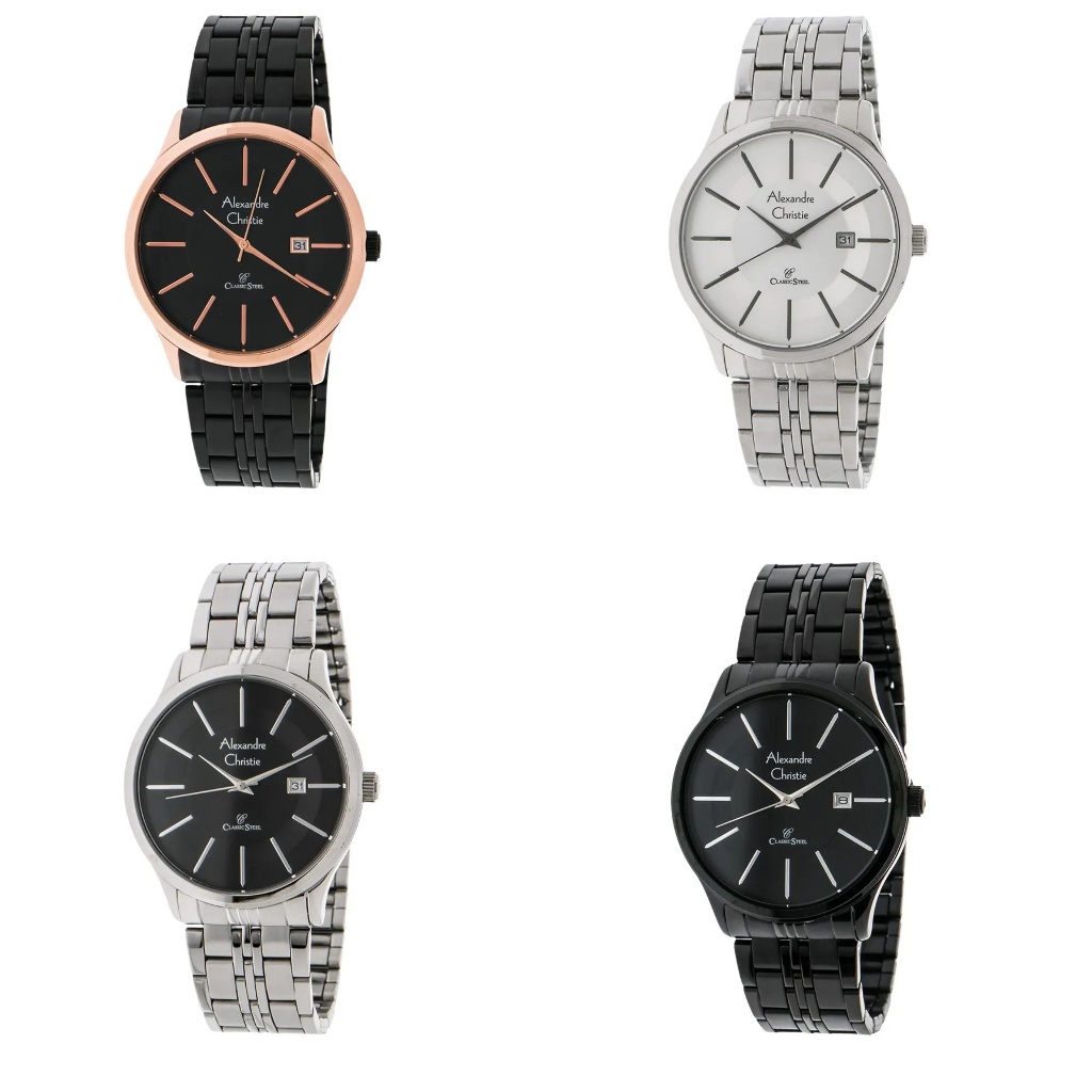 Jam Tangan Pria Alexandere Christie Classic Steel AC8348 AC 8348 MD Original Garansi Resmi 1 Tahun