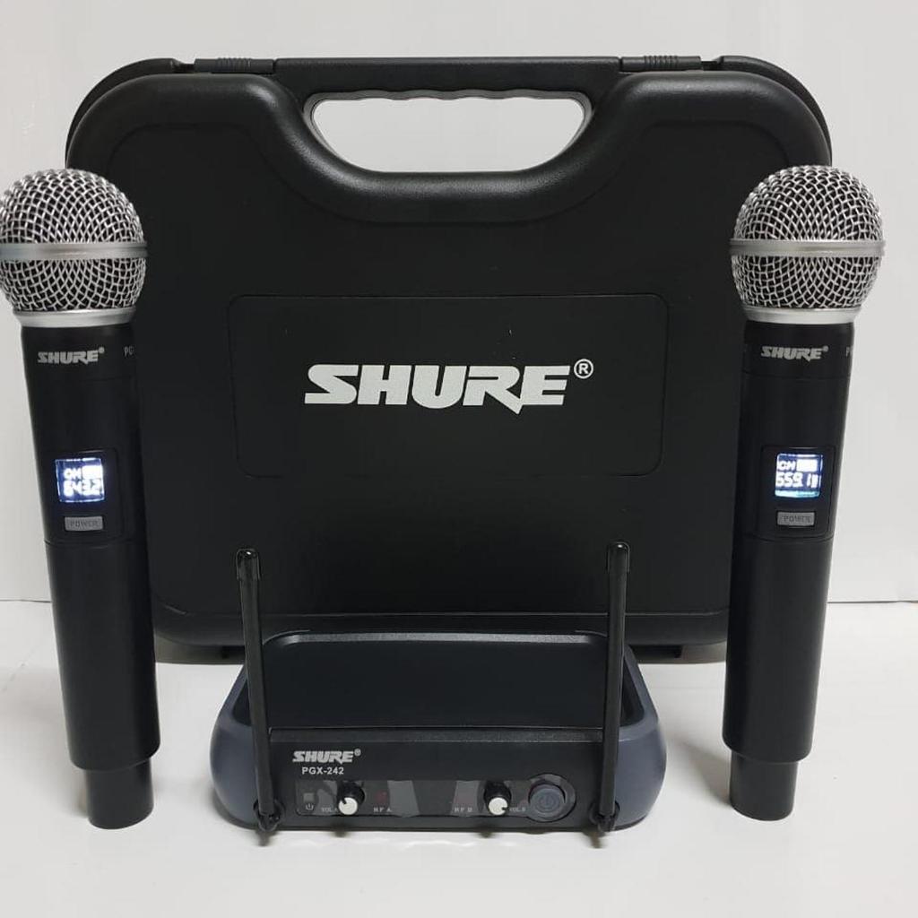 mikrofon mic shure PGX242 / PGX 242 isi 2 Handheld / 2 headset clip on / 1 headset clip on + 1 handheld