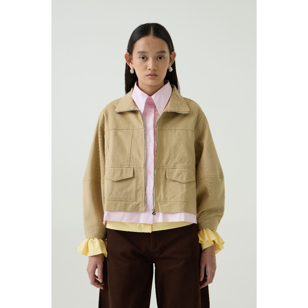 NASL by Nagita Slavina Khaky Jacket Layer Pink